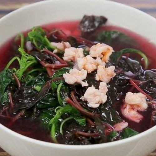Canh rau dền bò bằm