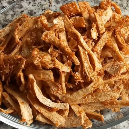 Sườn non chay chiên 