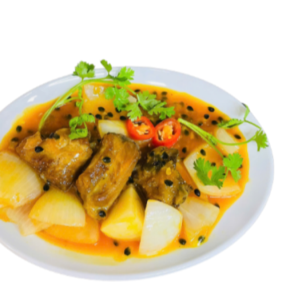 Sườn non sốt chanh dây 