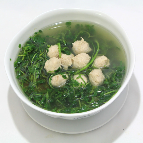 Canh cải xoong nấu cá thác lác