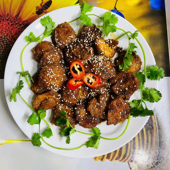 Bò lát chay kho tiêu 